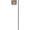 Image de Lampe LED Vloerlamp - JOANET - Ø 19 cm - 1xE27 - fumé verre fumé