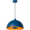 Image de Suspension SIEMON bleue 1xE27x40W en métal, dimensions : 150x40x40 cm, IP20, Lucide