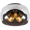 Image de Suspension OLIVIA gris-nuances de gris-noir 3xE27x40W verre dim. : 27x40x40 cm IP20 Lucide