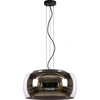 Image de OLIVIA 3xE27 40W Lucide lampe suspendue moderne en verre gris
