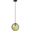 Image de MONSARAZ lampe suspendue sphère en verre vert 1xE27 40W Lucide