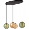 Image de Suspension à boules de verre colorées MONSARAZ 4xE27 40W Lucide