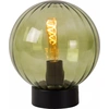 Image de Lampe à poser verre noir vert sphère E27 Monsaraz Lucide