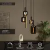 Image de Suspension LOFT JOANET 45494/16/96, verre moléculaire, noire et dorée