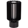 Image de Lampe De Table Minimaliste Noire En Aluminium À Lamelles, 1x E27, 40 W