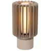 Image de Lucide LAMBRES - Lampe de table - Ø 15 cm - 1xE27 - Couleur taupe