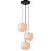 Image de Lampe suspendue triple avec abat-jour en verre MEDINE 3xE27 40W Lucide