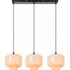 Image de Lampe suspendue avec abat-jour en verre blanc MEDINE 3xE27 40W Lucide