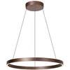 Image de Suspension Led Anneau 80 Cm Lucide Liane Brun Rouille 80w Cct Dimmable