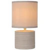 Image de Lampe de table GREASBY beige 1xE14x40W céramique / plâtre dim. : 26x13x13 cm IP20 Lucide