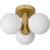 Image de Plafonnier sphères en verre doré TRUDY 3xG9 40W Lucide