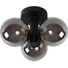 Image de Plafonnier TRUDY noir 3xG9x40W en métal, dimensions : 18x28x28 cm, IP44, Lucide
