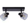 Image de Double spot noir BJORN 2xE14 40W Lucide au plafond