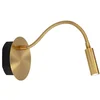 Image de Lampe murale à bras de lecture flexible dorée JOLIJN LED 2W Lucide