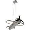 Image de FOKKER - Suspension lumineuse pour enfants - LED - 1x28W, 2500K - Gris fer