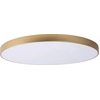 Image de Plafonnier LED rond UNAR, doré et blanc, 80 W, blanc chaud 5600 lm, acrylique, dimensions : 5 x 80 x 80 cm, IP20, Lucide