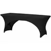 Image de Housse Extensible Pour Table Rectangulaire - Arqué - Noir