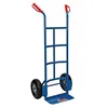 Image de Toolland Chariot À Main En Acier Avec Poignées De Sécurité, Pour Charges Jusqu’à 200 Kg, Prise Ergonomique Et Roues Pneumatiques, Chariot Robuste Pour Maison, Atelier Ou Déménagement, Bleu