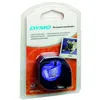 Image de Dymo Ruban d'étiquettes en plastique auto-adhésif noir-transparent 12 mm x 4 mètres Letratag - Neuf
