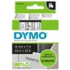 Image de DYMO D1 étiquettes autocollantes authentiques | impression en noir sur fond clair | 12 mm x 7 m | pour étiqueteuses LabelManager en occasion ou reconditionné