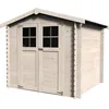 Image de Décor Et Jardin - Abri De Jardin Bois Milovic 209x209cm - Surface Utile : 3,42 M² - Épaisseur : 19 Mm - Couleur : Naturel