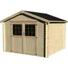 Image de Décor Et Jardin - Abri De Jardin Bois Valodeal 298x298 Cm - Surface Utile : 7,42 M² - Épaisseur : 34 Mm - Couleur : Naturel