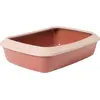 Image de Bac à litière Nobby Iriz 50 champagne/rose, dimensions : 50 x 37 x 14 cm