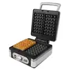 Image de Gaufrier électrique DOMO DO9047W 1400W plaques profondes 2,6 cm Inox Noir - Neuf