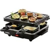 Image de Domo - Just Us Do9147g Appareil À Raclette Fonction Grill, Revêtement Anti-adhésif, Voyant Lumineux, 4 Poêlons Noir