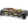 Image de Raclette-grill DOMO DO9189G 8 personnes 1200 W thermostat réglable pierre/plancha non adhérente Noir - Neuf