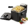 Image de 4,5 Ltr acier inoxydable zone froide friteuse à huile avec filtre frites avec de la graisse