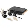 Image de Wok party DOMO DO8719W 2-en-1 6 personnes 1000 W wok et plaque à crêpes Noir mat - Neuf