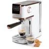 Image de DOMO Machine à expresso 20 bar blanche avec accents or rose en occasion ou reconditionné
