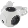 Image de USB + prise - CHACON - PowerBall Extended 3680 W 4 prises