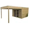 Image de Solid Abri de jardin en bois traité Matera 298x291+293cm