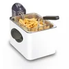 Image de FRIFRI - Friteuse - 1905B - 3.5L ; 3200W - 1kg frites - jaquette métallique - blanc - F1905B