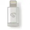 Image de Nedis CCTB39901AL changeur de genre de câble Apple Lightning USB Micro B Female Aluminium - Neuf