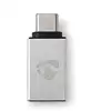 Image de Nedis CCTB60915AL changeur de genre de câble USB Type-C Male USB A Female Aluminium - Neuf