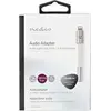 Image de Nedis Lightning Adapter - Apple Lightning 8 broches - 3,5 mm femelle - Plaqué or - 0,15 m - Rond - Aluminium - Emballage avec fenêtre de visualisation