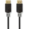 Image de Nedis Displayport cable - DisplayPort male - DisplayPort male - 4K@60Hz - Plaqué or - 2,00 m - Rond - PVC - Anthracite - Boîte