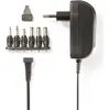 Image de Nedis adaptateur secteur universel - 18 W - 3 - 12 V CC - 1.80 m - 1.5 / 2.1 A - 6 plug(s) - noir