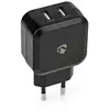 Image de Nedis Chargeur secteur 2 ports USB-A 24W (Noir) - Neuf