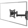 Image de Nedis support TV mural entièrement mobile - 13 - 27 " - poids d'écran maximal supporté : 15 kg - basculant - pivotant - distance minimale du mur : 60 mm - distance maximale du mur : 350 mm - 3 point(s) de pivot