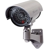 Image de Nedis caméra de surveillance factice - sphère - IP44 - fonctionne sur piles - extérieur - support mural inclus - gris