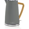Image de Nedis Bouilloire - 1.7 l - Soft-Touch - Gris - Pivote à 360 degrés - Elément chauffant caché - Strix Controller - Boil-dry protection