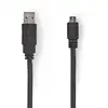 Image de Nedis CCGP60410BK10 câble USB USB 2.0 1 m USB A Micro-USB B Noir - Neuf