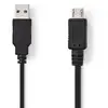 Image de Nedis CCGP60400BK20 câble USB USB 2.0 2 m USB A Noir - Neuf