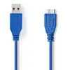 Image de Nedis CCGP61500BU50 câble USB USB 3.2 Gen 1 (3.1 Gen 1) 5 m USB A Micro-USB B Bleu - Neuf