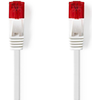 Image de CAT6 Câble réseau | RJ45 mâle | RJ45 mâle | U/UTP | 3.00 m | Snagless | Flat | PVC | Blanc | Sachet en plastique