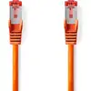 Image de Câble réseau CAT6 | RJ45 mâle | RJ45 mâle | S/FTP | 0,15 m | Rond | LSZH | Orange | Enveloppe